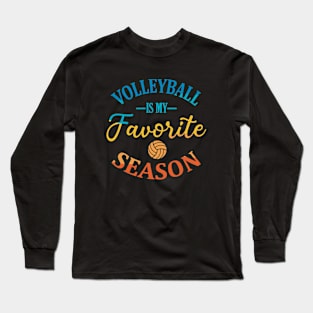 Volleyball is my Favorite Season Vinage Long Sleeve T-Shirt